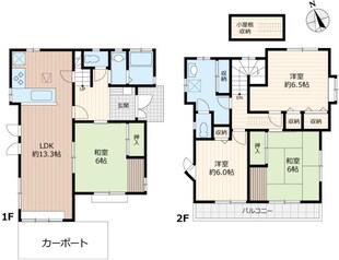 小金井戸建　貸家の物件間取画像